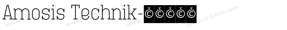 Amosis Technik字体转换